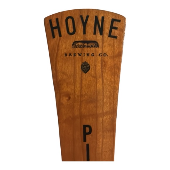 RARE | Bar/Beer Tap | Hoyne Brewery • Pilsner | Stained Wood with Black Writing - Picture 4 of 8